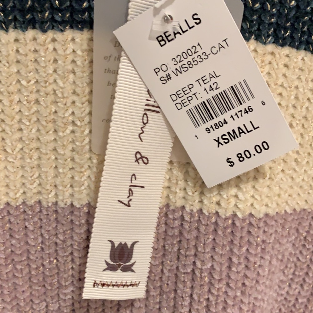 Willow& Clay stripe sweater. #33 - Picture 7 of 9